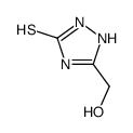 5-(羟甲基)-1,2-二氢-3H-1,2,4-三唑-3-硫酮结构式