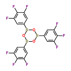 2,4,6-三(3,4,5-三氟苯)环硼氧烷结构式