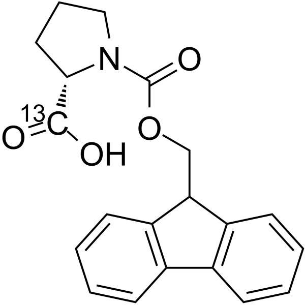 Fmoc-Pro-OH-1-13C Structure