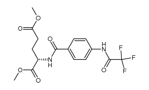 N-[4-[(Trifluoroacetyl)amino]benzoyl]-L-glutamic Acid Dimethyl Ester结构式