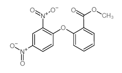 Methyl 2-(2,4-dinitrophenoxy)benzoate结构式