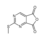 2-(METHYLTHIO)FURO[3,4-D]PYRIMIDINE-5,7-DIONE Structure