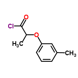 2-(3-Methylphenoxy)propanoyl chloride结构式