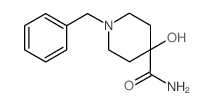 1-Benzyl-4-hydroxypiperidine-4-carboxamide结构式