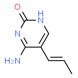 2(1H)-Pyrimidinone, 4-amino-5-(1-propenyl)- (9CI) structure