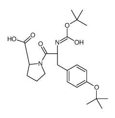 BOC-TYR(TBU)-PRO-OH structure