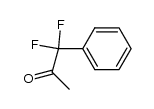 1,1-Difluoro-1-phenylpropan-2-one structure