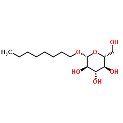 Octyl β-D-glucopyranoside structure