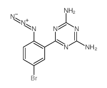 1,3,5-Triazine-2,4-diamine,6-(2-azido-5-bromophenyl)- structure