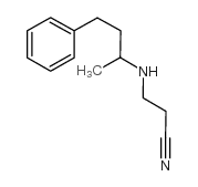 3-(4-phenylbutan-2-ylamino)propanenitrile Structure