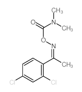 Ethanone,1-(2,4-dichlorophenyl)-, O-[(dimethylamino)carbonyl]oxime (9CI) structure