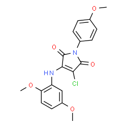 3-chloro-4-(2,5-dimethoxyanilino)-1-(4-methoxyphenyl)-1H-pyrrole-2,5-dione Structure