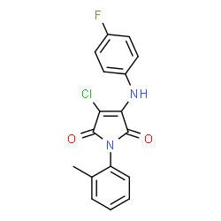 3-chloro-4-(4-fluoroanilino)-1-(2-methylphenyl)-1H-pyrrole-2,5-dione picture