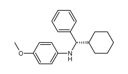 (S)-(-)-N-[cyclohexyl(phenyl)methyl]-N-(4-methoxyphenyl)amine结构式