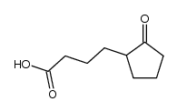 4-(2-oxocyclopentyl)butanoic acid结构式