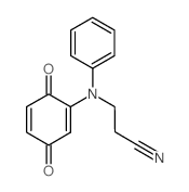 3-[(3,6-Dioxo-1,4-cyclohexadien-1-yl)(phenyl)-amino]propanenitrile Structure