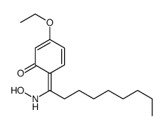 3-ethoxy-6-[1-(hydroxyamino)nonylidene]cyclohexa-2,4-dien-1-one Structure