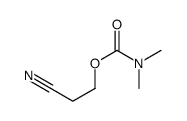 Carbamic acid, dimethyl-, 2-cyanoethyl ester (9CI) structure