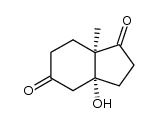 (3aR,7aR)-3a-hydroxy-7a-methylperhydroindene-1,5-dione Structure