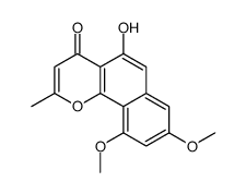 2-Methyl-5-hydroxy-8,10-dimethoxy-4H-naphtho[1,2-b]pyran-4-one结构式