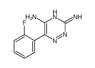 6-(2-fluorophenyl)-1,2,4-triazine-3,5-diamine Structure