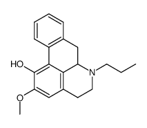 N-n-Propyl-1-hydroxy-2-methoxy-noraporphin Structure