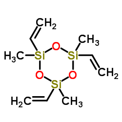 Cyclotrisiloxane, 2,4,6-trimethyl-2,4,6-trivinyl- Structure