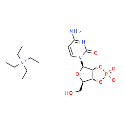 Cytidine, cyclic 2',3'-(hydrogen phosphate), ion(1-), N,N,N-triethylethanaminium结构式