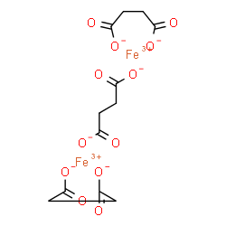 succinic acid, iron salt结构式