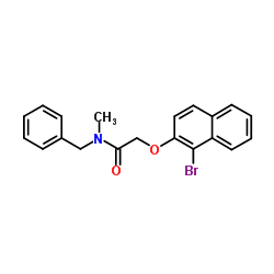 N-Benzyl-2-[(1-bromo-2-naphthyl)oxy]-N-methylacetamide Structure