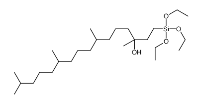 3,7,11,15-tetramethyl-1-triethoxysilylhexadecan-3-ol Structure