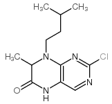 2-氯-7,8-二氢-7-甲基-8-(3-甲基丁基)-6(5H)-蝶啶酮图片