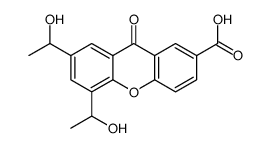 5,7-bis(1-hydroxyethyl)-9-oxoxanthene-2-carboxylic acid Structure