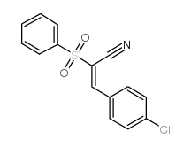 3-(4-CHLOROPHENYL)-2-(PHENYLSULFONYL)ACRYLONITRILE Structure