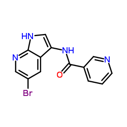 3-Pyridinecarboxamide, N-(5-bromo-1H-pyrrolo[2,3-b]pyridin-3-yl)- structure