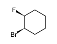 Cyclohexane, 1-bromo-2-fluoro-, cis- Structure