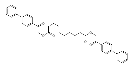 bis[2-oxo-2-(4-phenylphenyl)ethyl] decanedioate structure