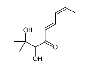 2,3-dihydroxy-2-methylnona-5,7-dien-4-one结构式