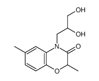 4-(2,3-dihydroxypropyl)-2,6-dimethyl-1,4-benzoxazin-3-one Structure