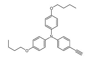 N,N-bis(4-butoxyphenyl)-4-ethynylaniline Structure