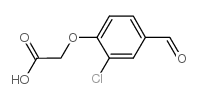 (2-氯-4-甲酰基苯氧基)乙酸结构式