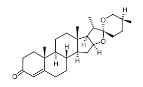 (25S)-neospirost-4-en-3-one Structure