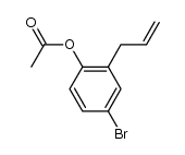 acetic acid-(2-allyl-4-bromo-phenyl ester) Structure