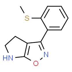 4H-Pyrrolo[3,2-d]isoxazole,5,6-dihydro-3-[2-(methylthio)phenyl]-(9CI)结构式