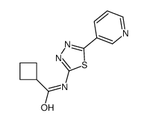 Cyclobutanecarboxamide, N-[5-(3-pyridinyl)-1,3,4-thiadiazol-2-yl]- (9CI)结构式