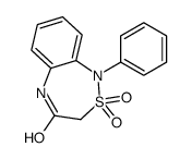 2,2-dioxo-1-phenyl-5H-2λ6,1,5-benzothiadiazepin-4-one结构式