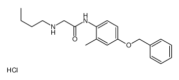 2-(butylamino)-N-(2-methyl-4-phenylmethoxyphenyl)acetamide,hydrochloride结构式