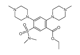 5-dimethylsulfamoyl-2,4-bis-(4-methyl-piperazin-1-yl)-benzoic acid ethyl ester结构式