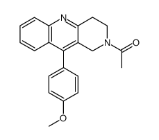 2-acetyl-10-(4-methoxy-phenyl)-1,2,3,4-tetrahydro-benzo[b][1,6]naphthyridine Structure