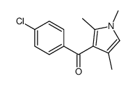 (4-chlorophenyl)-(1,2,4-trimethylpyrrol-3-yl)methanone Structure